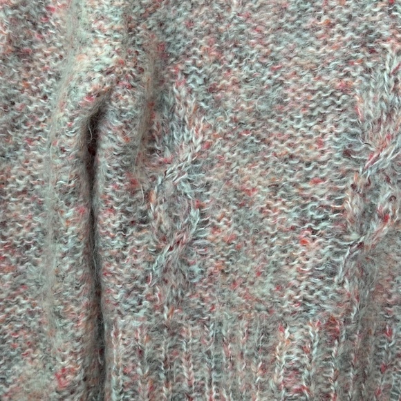 Frost Sweater Womens Size M/L  Mohair Blend Mock Neck Pullover Cropped  90s - Picture 9 of 13